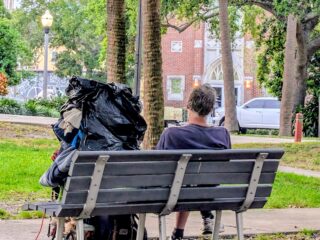 Homeless Bench